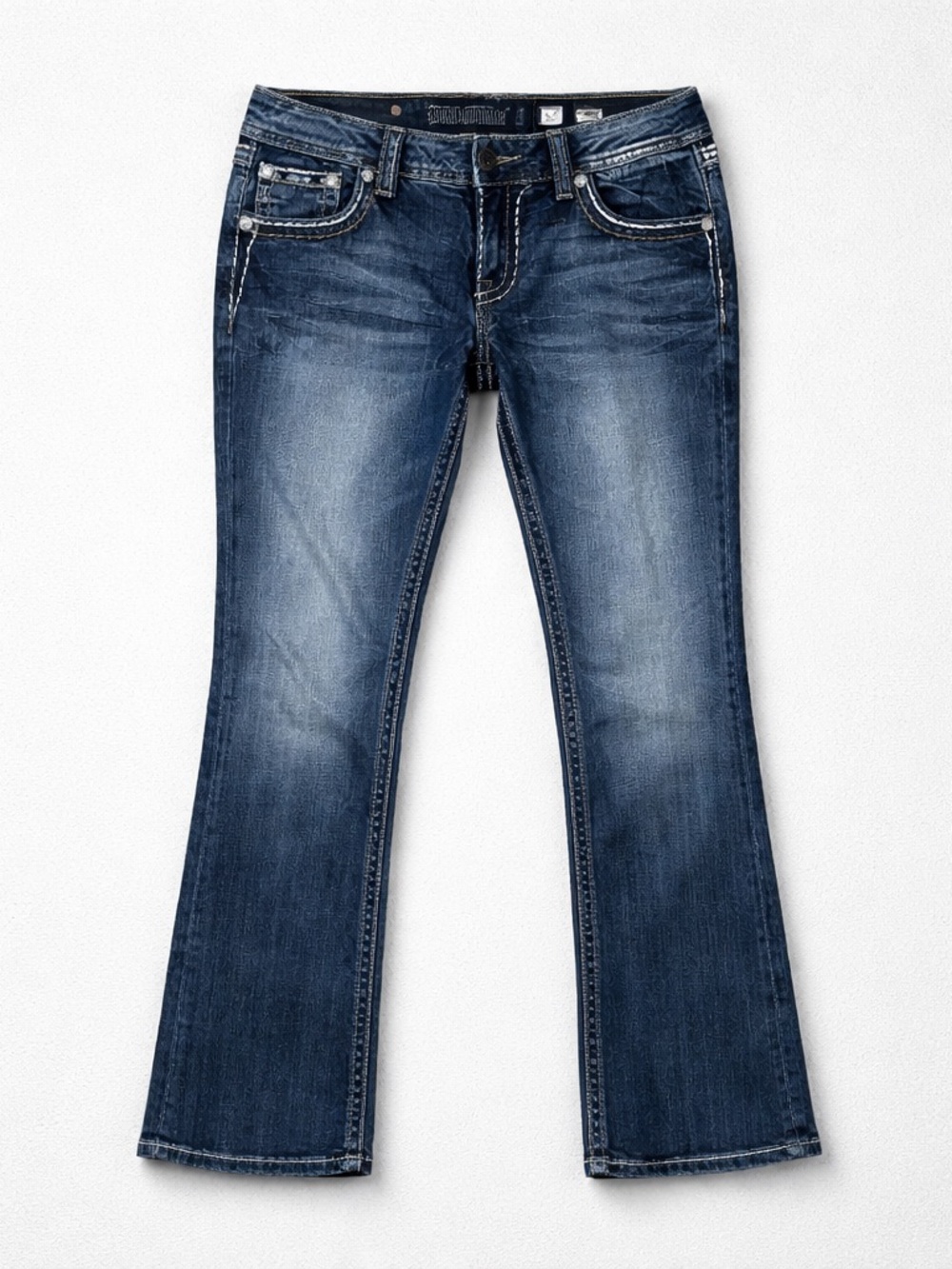Miss Me Dark Blue Flared Jeans